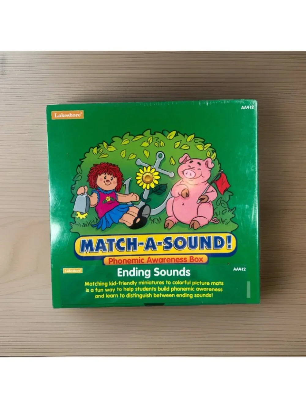 Lakeshore Match‑A‑Sound AA412 Ending Sounds Miniatures Set -phonemic New Sealed